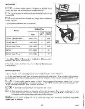 1997 Johnson Evinrude "EU" Electric Outboards Service Manual, P/N 507260, Page 136