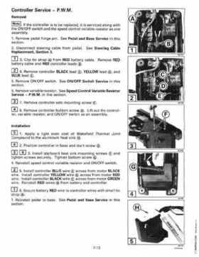 1997 Johnson Evinrude "EU" Electric Outboards Service Manual, P/N 507260, Page 171