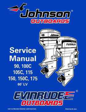 1998 Johnson Evinrude "EC" 90, 100C, 105C, 115, 150, 150C, 175 60 deg. LV Service Repair Manual, P/N 520210, Page 1
