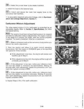 1998 Johnson Evinrude "EC" 90, 100C, 105C, 115, 150, 150C, 175 60 deg. LV Service Repair Manual, P/N 520210, Page 100