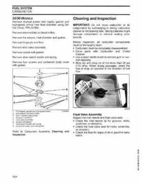 2004 SR Johnson 2 Stroke 9.9, 15, 25, 30 HP Outboards Service Repair Manual P/N 5005638, Page 155