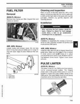 2004 SR Johnson 2-stroke 40, 50HP Service Repair Manual P/N 5005640, Page 150