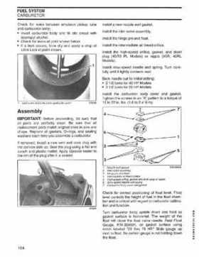 2004 SR Johnson 2-stroke 40, 50HP Service Repair Manual P/N 5005640, Page 165