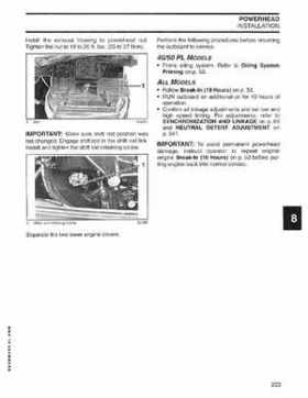 2004 SR Johnson 2-stroke 40, 50HP Service Repair Manual P/N 5005640, Page 204