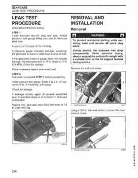 2004 SR Johnson 2-stroke 40, 50HP Service Repair Manual P/N 5005640, Page 237
