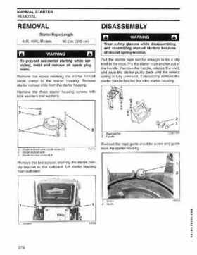 2004 SR Johnson 2-stroke 40, 50HP Service Repair Manual P/N 5005640, Page 279