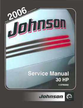 2006 Johnson SD 30 HP 4 Stroke Outboards Service Repair Manual, PN 5006592, Page 1