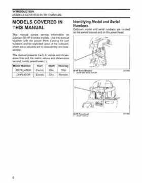 2006 Johnson SD 30 HP 4 Stroke Outboards Service Repair Manual, PN 5006592, Page 7