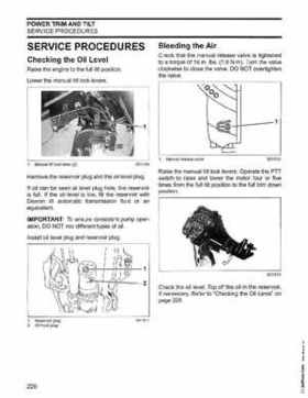 2006 Johnson SD 30 HP 4 Stroke Outboards Service Repair Manual, PN 5006592, Page 229