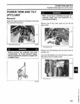 2006 Johnson SD 30 HP 4 Stroke Outboards Service Repair Manual, PN 5006592, Page 230