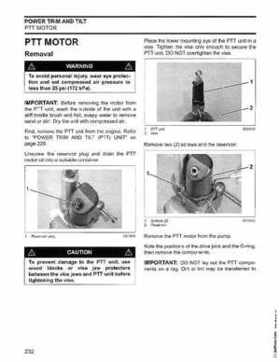 2006 Johnson SD 30 HP 4 Stroke Outboards Service Repair Manual, PN 5006592, Page 233