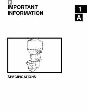 1992-2000 Mercury Mariner 105-225HP outboards Factory Service Manual, Page 5