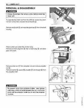 1996-2005 Suzuki DF40, DF50 Four Stroke Outboard Service Manual, Page 254