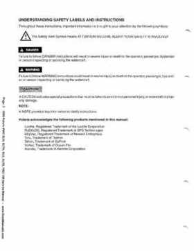 1999 Polaris SLH, SLTH, SLX, SLTX, PRO785 Factory Service Manual, Page 3