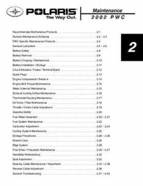 2002 Polaris Freedom, Virage, Genesis PWC Service Manual, Page 30