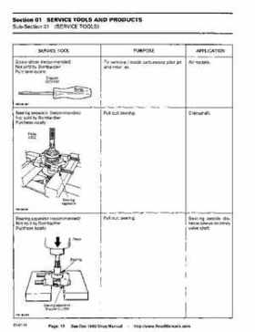 Bombardier SeaDoo 1993 factory shop manual, Page 18