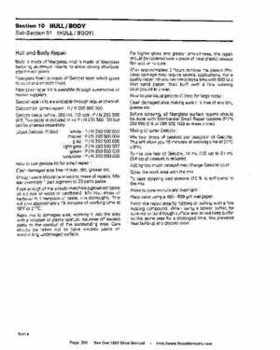 Bombardier SeaDoo 1993 factory shop manual, Page 250