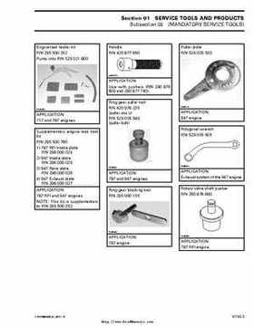 Bombardier SeaDoo 2000 factory shop manual volume 1, Page 23