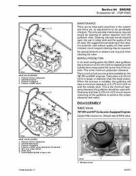 Bombardier SeaDoo 2001 factory shop manual, Page 108