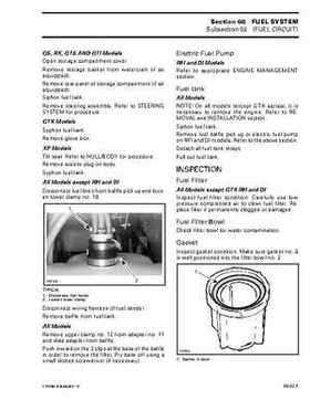 Bombardier SeaDoo 2001 factory shop manual, Page 304