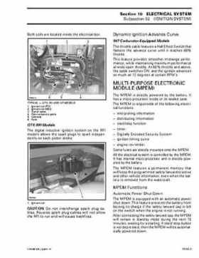 Bombardier SeaDoo 2001 factory shop manual, Page 348