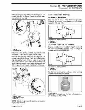 Bombardier SeaDoo 2001 factory shop manual, Page 419