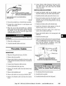 2002 Arctic Cat Snowmobiles Factory Service Manual, Page 263