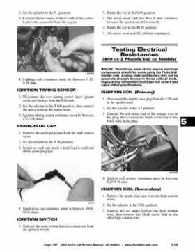 2002 Arctic Cat Snowmobiles Factory Service Manual, Page 307