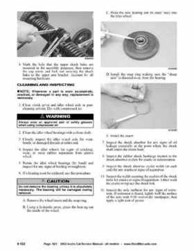 2002 Arctic Cat Snowmobiles Factory Service Manual, Page 621