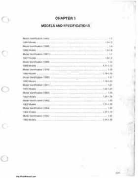 1985-1995 Polaris Snowmobiles Master Repair Manual, Page 1