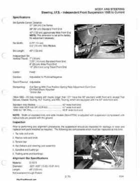 1985-1995 Polaris Snowmobiles Master Repair Manual, Page 66