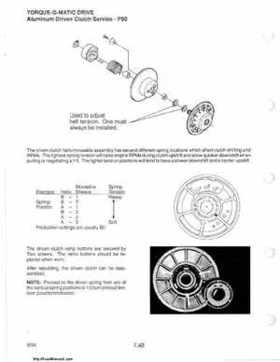 1985-1995 Polaris Snowmobiles Master Repair Manual, Page 465