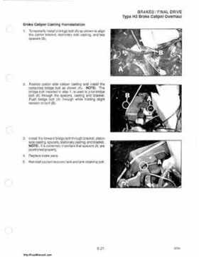 1985-1995 Polaris Snowmobiles Master Repair Manual, Page 489