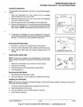 1996-1998 Polaris Snowmobile Service Manual, Page 86