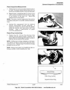 1996-1998 Polaris Snowmobile Service Manual, Page 252
