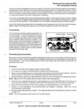 1996-1998 Polaris Snowmobile Service Manual, Page 281