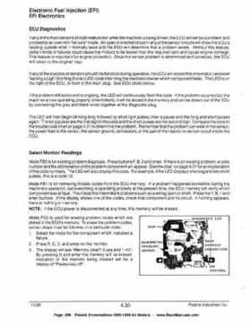 1996-1998 Polaris Snowmobile Service Manual, Page 296