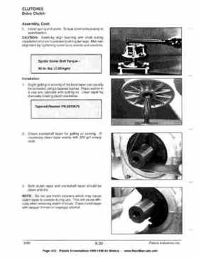 1996-1998 Polaris Snowmobile Service Manual, Page 412