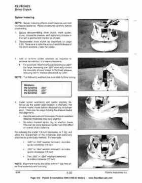 1996-1998 Polaris Snowmobile Service Manual, Page 414