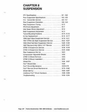 1996-1998 Polaris Snowmobile Service Manual, Page 497