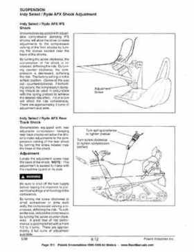 1996-1998 Polaris Snowmobile Service Manual, Page 511