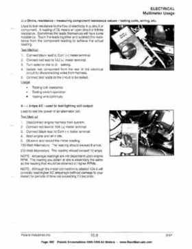 1996-1998 Polaris Snowmobile Service Manual, Page 697