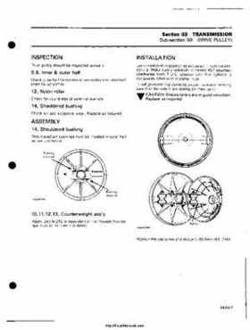 1985 Ski-Doo snowmobile Service Manual, Page 250