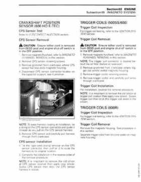 2009-2010 Ski-Doo REV-XP/XR 2 Stroke and REV-XR 1200 4-TEC Service Manual, Page 117