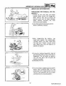 1988-1991 Yamaha Sno Scoot SV 80/E Snowmobile Service Manual, Page 6