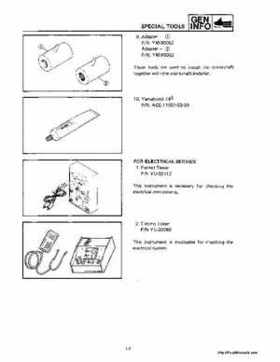 1988-1991 Yamaha Sno Scoot SV 80/E Snowmobile Service Manual, Page 10