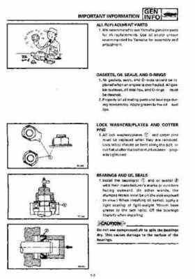 1992-1993 Yamaha V Max 4 VX750 Snowmobile Factory Service Manual, Page 9
