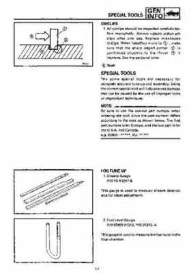 1992-1993 Yamaha V Max 4 VX750 Snowmobile Factory Service Manual, Page 10