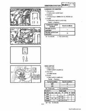 1994-2001 Yamaha Venture/V-Max 500 Series Snowmobile Service Manual, Page 544