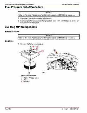 Mercury Mercruiser GM V-8 305 CID / 350 CID Engines Service Manual., Page 497